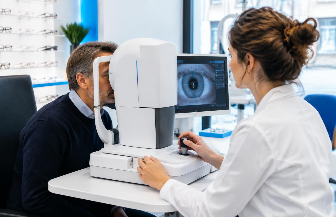 Digitale oogmeting met moderne optometrische apparatuur